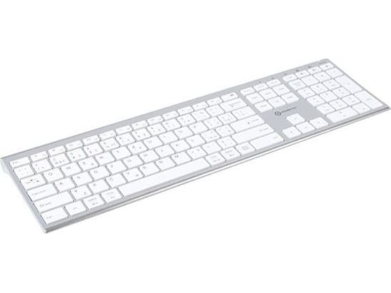 Keyboard Powerton Powerton UltraSlim, CZ/SK keyboard, Multi-Device type 2.4 GHz Dongle + Dual Bluetooth, wireless, silver