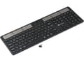 Miniatyrbild 3 av 5: Powerton Powerton SolarSlim keyboard, CZ/SK solar powered keyboard, Multi-Device type 2.4 GHz Dongle + Dual Bluetooth, wireless, black