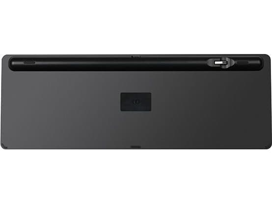 Powerton Powerton SolarSlim keyboard, CZ/SK solar powered keyboard, Multi-Device type 2.4 GHz Dongle + Dual Bluetooth, wireless, black