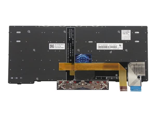 Lenovo - Ersättningstangentbord för bärbar dator - med Trackpoint - bakgrundsbelyst - QWERTY - spansk - svart - FRU - för ThinkPad L13 Gen 2 20VH, 20