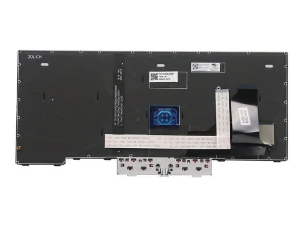 Chicony - Erstatningstastatur for bærbar PC - med ClickPad, Trackpoint - bakbelysning - QWERTY - Engelsk - Europa - svart - for ThinkPad L14 Gen 1 20