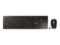 Miniatyrbilde 1 av 5: CHERRY DW 9100 SLIM - Tastatur- og mussett - trådløs - 2.4 GHz, Bluetooth 4.2 - Fransk - svart/bronse