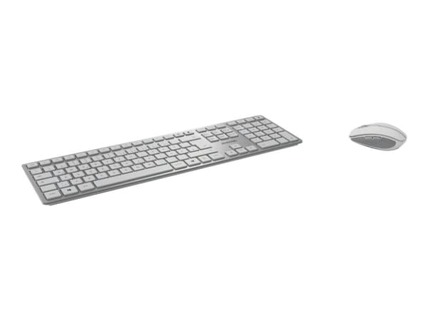 CHERRY DW 9100 SLIM, RF Wireless + Bluetooth, QWERTY, Hopea, Sisältää hiiren