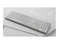 Miniatyrbild 1 av 5: CHERRY DW 9100 SLIM - Sats med tangentbord och mus - trådlös - 2.4 GHz, Bluetooth 4.2 - QWERTY - brittisk - vit, silver