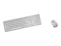 Miniatyrbilde 1 av 5: CHERRY DW 9100 SLIM - Tastatur- og mussett - trådløs - 2.4 GHz, Bluetooth 4.2 - Tsjekkisk/slovakisk - hvit/sølv