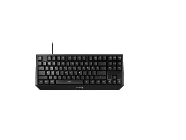 CHERRY G80-3000 S TKL, Koblet med ledninger (ikke trådløs), USB, Mekanisk nøkkelbryter, QWERTY, RGB LED, Sort Sort