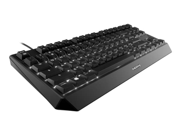 CHERRY MX-Board 1.0 TKL - Tangentbord - bakgrundsbelyst - USB - USA, internationellt - tangentbrytare: CHERRY MX Red Linear - svart
