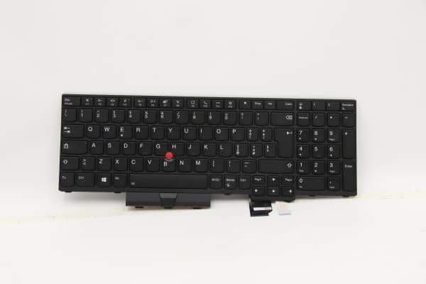 Transimage - Ersättningstangentbord för bärbar dator - med Trackpoint - bakgrundsbelyst - italiensk - svart - för ThinkPad P15 Gen 1 20ST, 20SU; T15g
