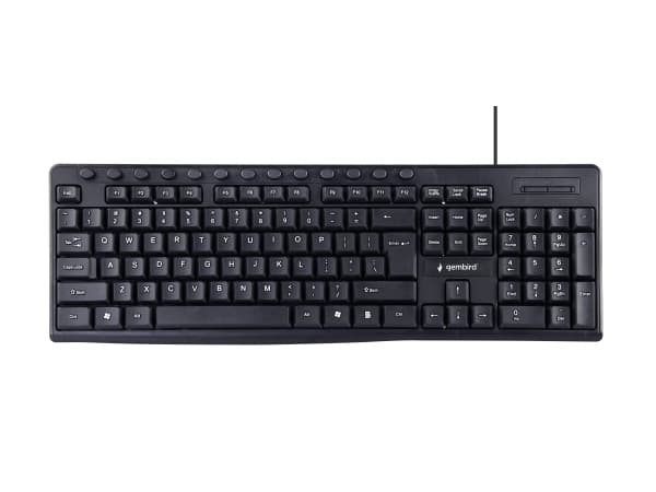 Gembird KB-UM-107 - Tangentbord - USB - amerikansk - svart