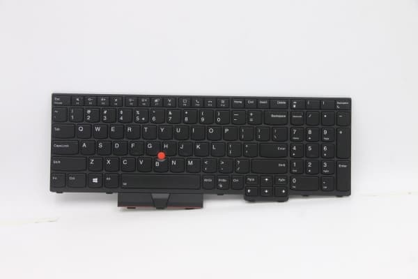 Chicony - Ersättningstangentbord för bärbar dator - bakgrundsbelyst - USA med eurosymbol - svart - för ThinkPad P15 Gen 1 20ST, 20SU; T15g Gen 1 20UR