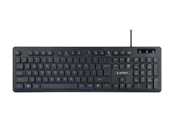Gembird KB-UML-02 - Tangentbord - bakgrundsbelyst - USB - amerikansk - svart