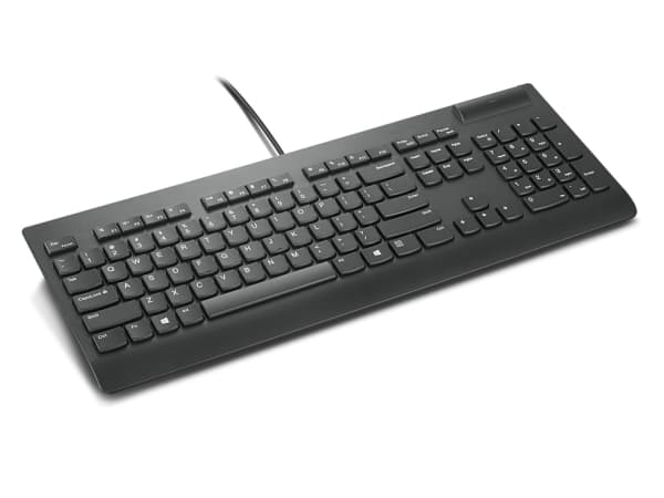 Lenovo 4Y41B69381, Täysikokoinen (100 %), USB, QWERTY, Musta