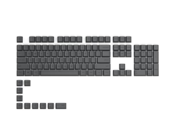 Glorious PC Gaming Race GPBT, Näppäimen hattu, Polybutyleenitereftalaatti (PBT), Musta