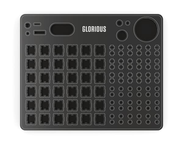 Glorious PC Gaming Race Lube Station, Keyboard switches lube station, Akryl, Svart, Vit