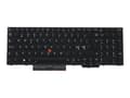 Miniatyrbilde 5 av 5: Chicony - Erstatningstastatur for bærbar PC - med Trackpoint - bakbelysning - QWERTY - Nordisk - svart - FRU - for ThinkPad P15s Gen 1 20T4, 20T5; T1