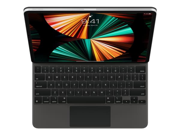 Apple Magic Keyboard - Tangentbord och foliefodral - med pekdyna - bakgrundsbelyst - Apple Smart connector - QWERTY - internationell engelska - svart