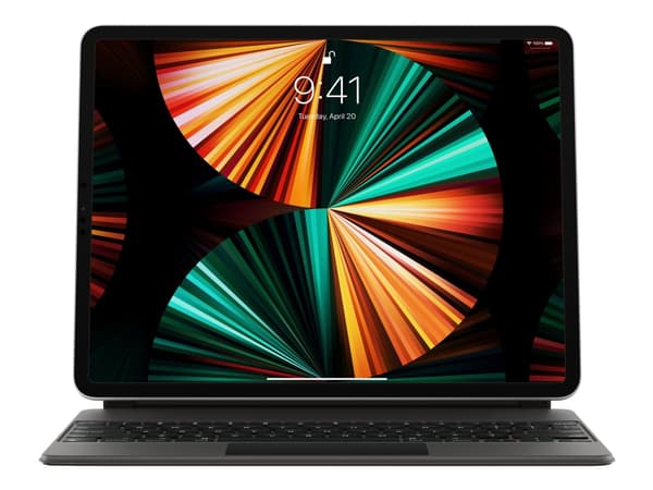 Apple Magic Keyboard - Tangentbord och foliefodral - med pekdyna - bakgrundsbelyst - Apple Smart connector - QWERTY - internationell engelska - svart
