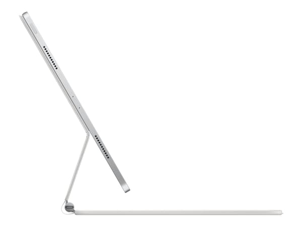 Apple Magic Keyboard - Tastatur og folioveske - med styrepute - bakbelysning - Apple Smart connector - Svensk - hvit - for 12.9-inch iPad Pro; 13-inc