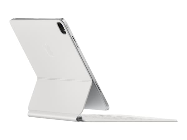 Apple Magic Keyboard - Tastatur og folioveske - med styrepute - bakbelysning - Apple Smart connector - Svensk - hvit - for 12.9-inch iPad Pro; 13-inc