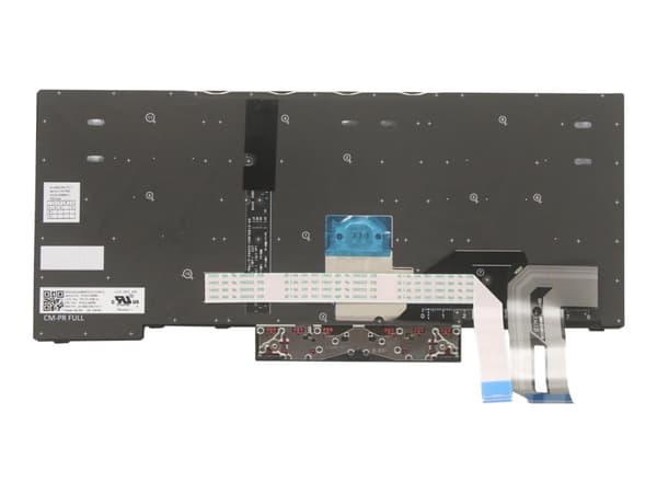 Primax - Ersättningstangentbord för bärbar dator - med Trackpoint, UltraNav - bakgrundsbelyst - QWERTY - dansk - svart - FRU - för ThinkPad P14s Gen