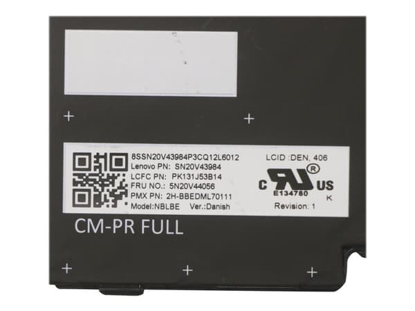 Primax - Ersättningstangentbord för bärbar dator - med Trackpoint, UltraNav - bakgrundsbelyst - QWERTY - dansk - svart - FRU - för ThinkPad P14s Gen