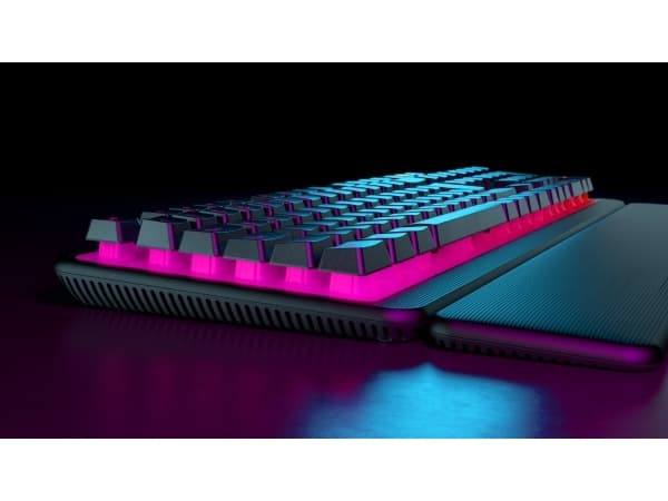ROCCAT Magma, Koblet med ledninger (ikke trådløs), USB, Membrannøkkelbryter, QWERTY, RGB LED, Sort