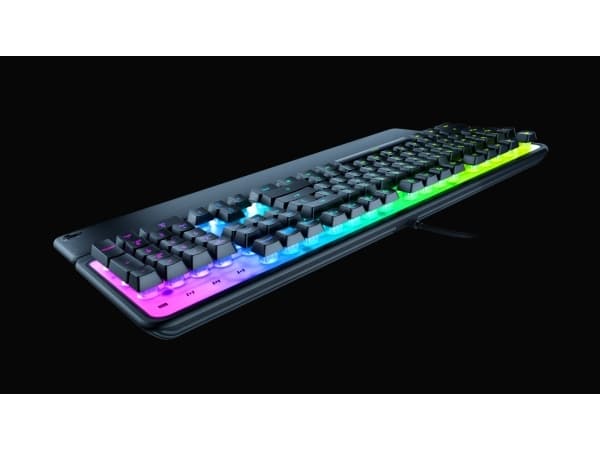 ROCCAT Magma, Koblet med ledninger (ikke trådløs), USB, Membrannøkkelbryter, QWERTY, RGB LED, Sort
