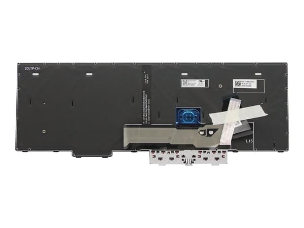 Chicony - Ersättningstangentbord för bärbar dator - med Trackpoint, UltraNav - bakgrundsbelyst - AZERTY - fransk - för ThinkPad L15 Gen 1 20U7, 20U8