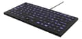 Miniatyrbild 1 av 4: Mini Silicone keyboard, spill proof, blue LED, IP68, black