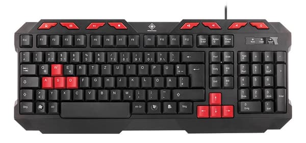 deltaco_gaming 4-in-1 Gaming Gear Kit German Layout, black