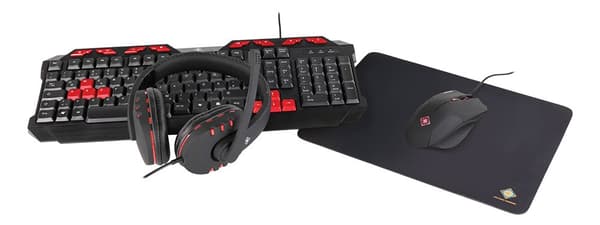deltaco_gaming 4-in-1 Gaming Gear Kit German Layout, black