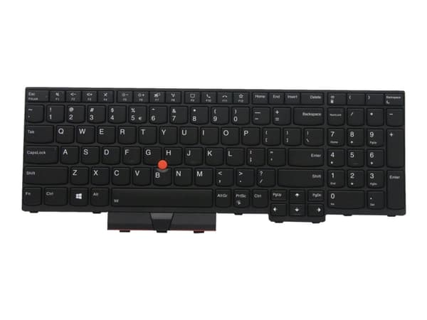 Chicony - Ersättningstangentbord för bärbar dator - med Trackpoint, UltraNav - bakgrundsbelyst - QWERTY - Engelska - Europa - svart - för ThinkPad L1