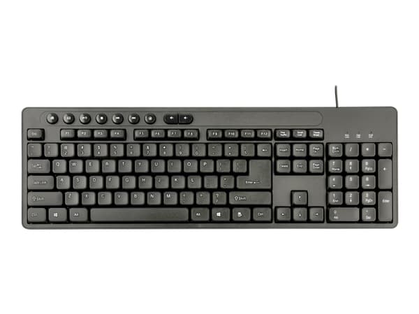 Gembird KBS-UM-04 - Sats med tangentbord och mus - USB - amerikansk - svart