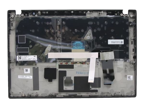 Lite-On - Ersättningstangentbord för bärbar dator - bakgrundsbelyst - Engelska - Europa - svart - med övre skydd - för ThinkPad T14s Gen 1 20T0, 20T1
