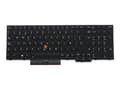 Miniatyrbild 4 av 5: Chicony - Ersättningstangentbord för bärbar dator - med Trackpoint, UltraNav - bakgrundsbelyst - QWERTY - spansk - svart - FRU - för ThinkPad P15s Ge