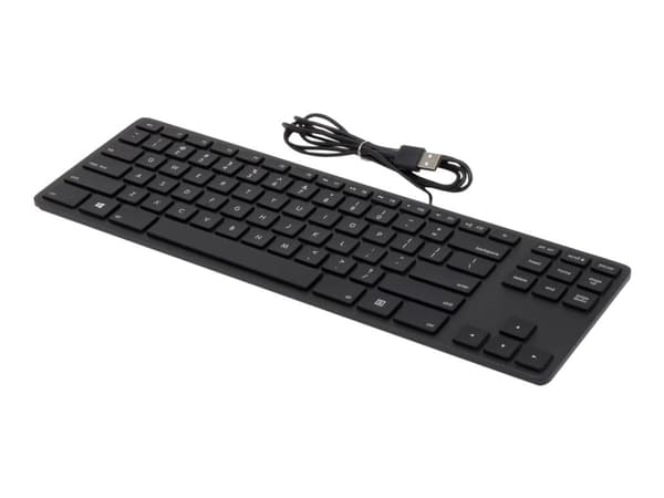 Matias RGB Backlit Wired Aluminum Tenkeyless - Tastatur - bakgrunnsbelyst - USB - USA - svart aluminium