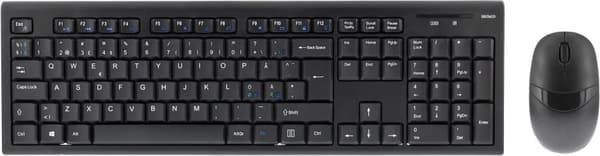 Wireless keyboard mouse Nordic USB nanoreceiver 10m range