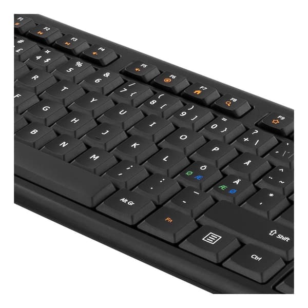 Fullsize wired Keyboard, 105 keys, USB-A 1.8m connection
