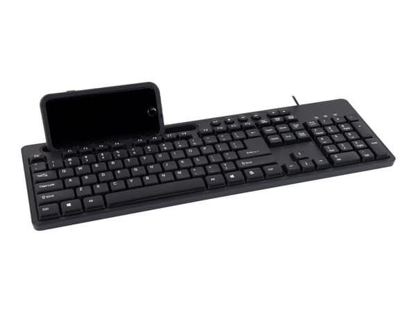 Gembird KB-UM-108, Täysikokoinen (100 %), USB, QWERTY, Musta musta