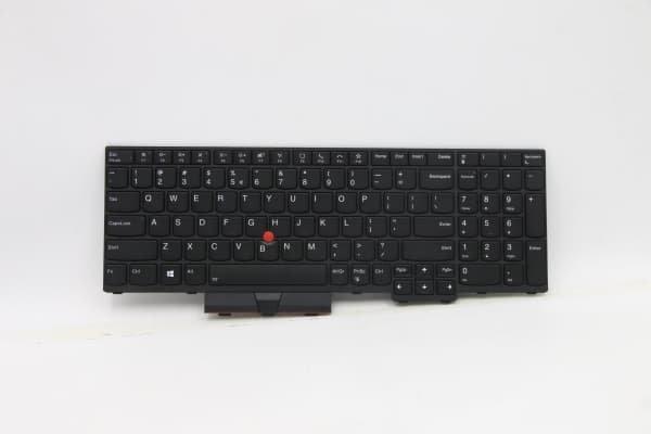 Transimage - Ersättningstangentbord för bärbar dator - med Trackpoint - bakgrundsbelyst - USA med eurosymbol - svart - för ThinkPad P15 Gen 1 20ST, 2