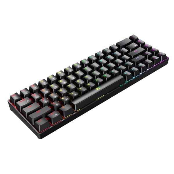 Havit KB860L Ultra Compact Trådløst Fuld Mekanisk Gaming Tastatur. Sort