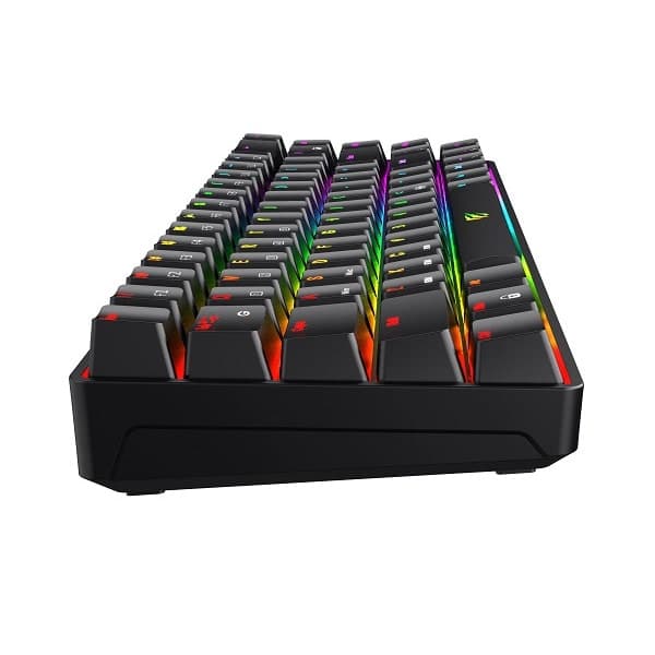 Havit KB860L Ultra Compact Trådløst Fuld Mekanisk Gaming Tastatur. Sort