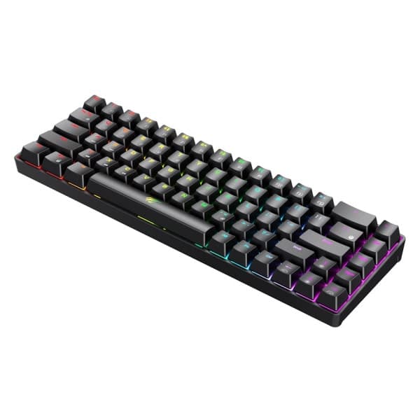 Havit KB860L Ultra Compact Trådløst Fuld Mekanisk Gaming Tastatur. Sort