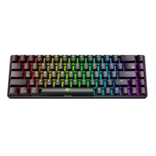 Havit KB860L Ultra Compact Trådløst Fuld Mekanisk Gaming Tastatur. Sort
