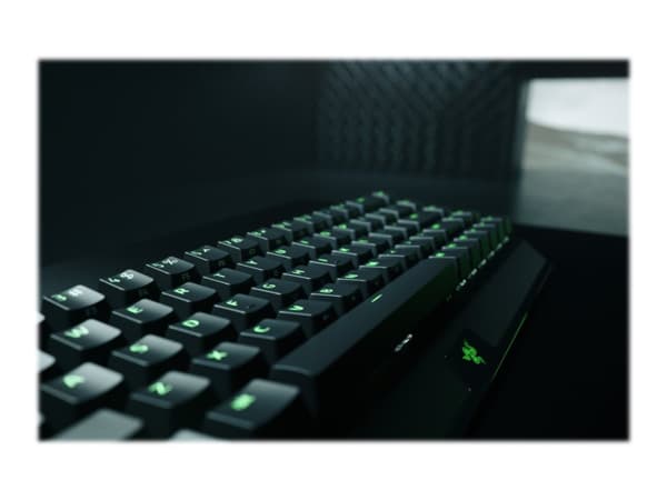 Razer BlackWidow V3 Mini HyperSpeed - näppäimistö - taustavalaistu - Bluetooth, 2.4 GHz, USB-C - QWERTY - USA - tastkontakt: Razer Green