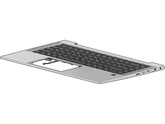 HP - Ersättningstangentbord för bärbar dator - bakgrundsbelyst - internationell engelska - med övre skydd - för EliteBook 840 G8 Notebook