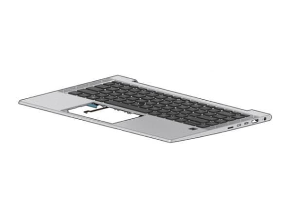 HP - Ersättningstangentbord för bärbar dator - med pekpinne, ClickPad - internationell engelska - med övre skydd - för EliteBook 840 G7 Notebook