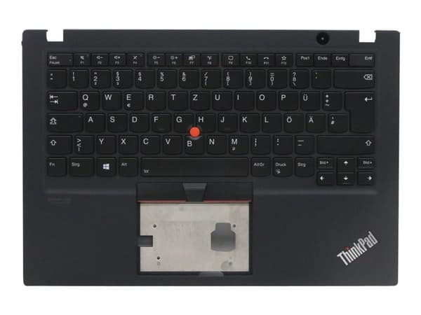 Lite-On - Ersättningstangentbord för bärbar dator - bakgrundsbelyst - tysk - svart - med övre skydd - för ThinkPad T14s Gen 1 20T0, 20T1