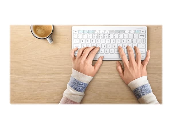 Samsung Smart Keyboard Trio 500 EJ-B3400 - Tangentbord - trådlös - Bluetooth 5.0 - vit