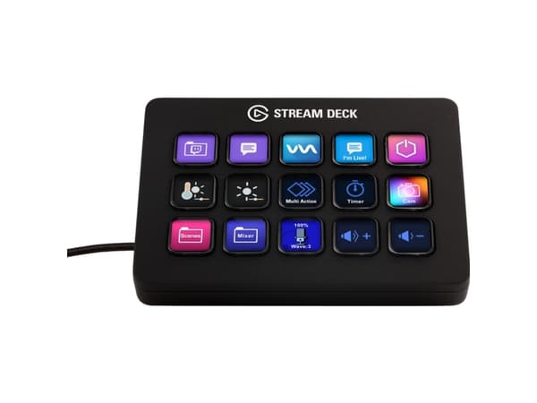 Corsair Stream Deck MK.2, Musta, 15 painikkeet, Windows 10 x64, Mac OS X 10.13 High Sierra, Mac OS X 10.14 Mojave, Mac OS X 10.15 Catalina, Mac OS X